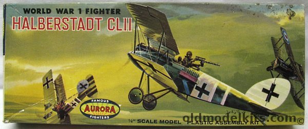 Aurora 1/48 Halberstadt CLII (CL-II / CL.II), 136-98 plastic model kit